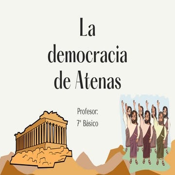 La democracia ateniense 7 basico | PPTX