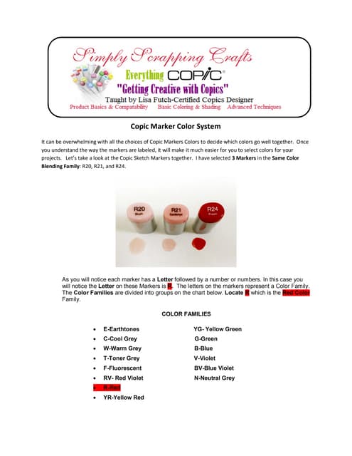 Copic swatch sheet | PDF
