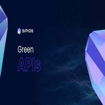 apidays LIVE Singapore - Green APIs by Alex-Adrien Auger, Sipios