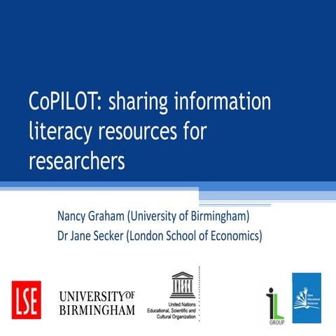 Sharing information literacy resources as OERs