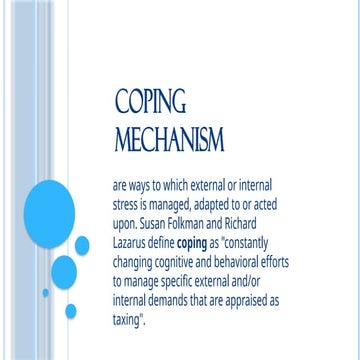 Coping-mechanism george vailant -2544.pptx