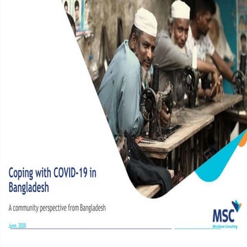 Coping with COVID-19 in  Bangladesh