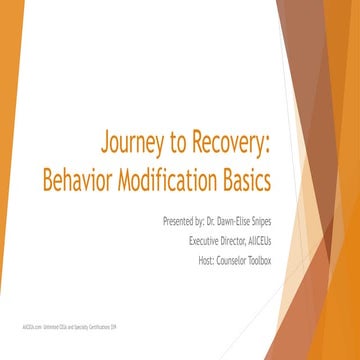 Coping and Behavior Modification
