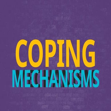 Coping Mechanisms Lecture Notes (Psychiatric Mental Health Nursing)