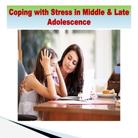 Coping with stress in middle and late adolescence | PPTX