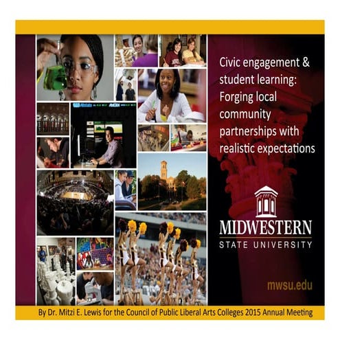 Civic engagement & student learning:  Forging local  community  partnerships ...