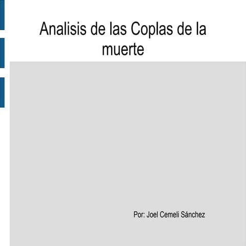 5. Coplas a la muerte de su padre | PPTX