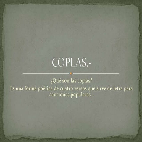 Coplas | PPTX