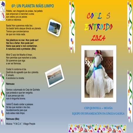 Coplas de Entroido Curso 2023-2024 Infantil e primaria