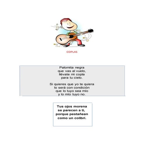 Coplas, canciones y....