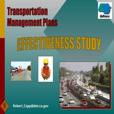 Transportation Management Plan (Effectiveness Study).ppt