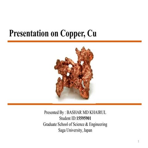Physical Properties of Copper