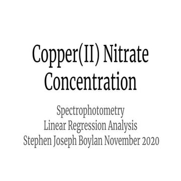 Copper(ii) nitrate concentration 01