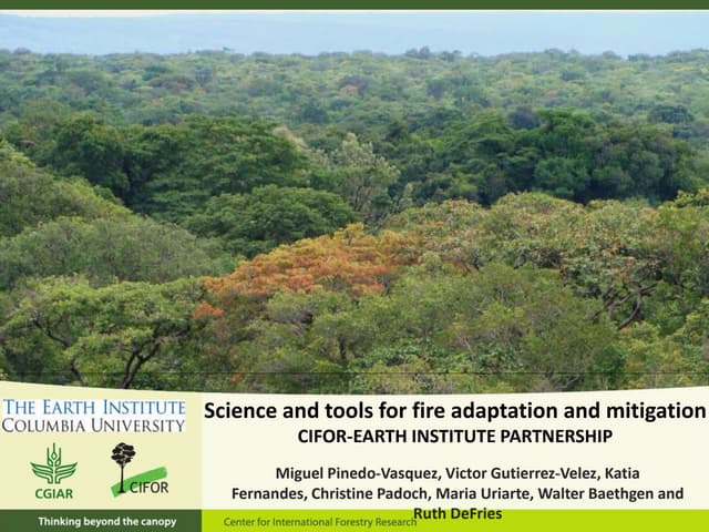 Science and tools for fire adaptation and mitigation