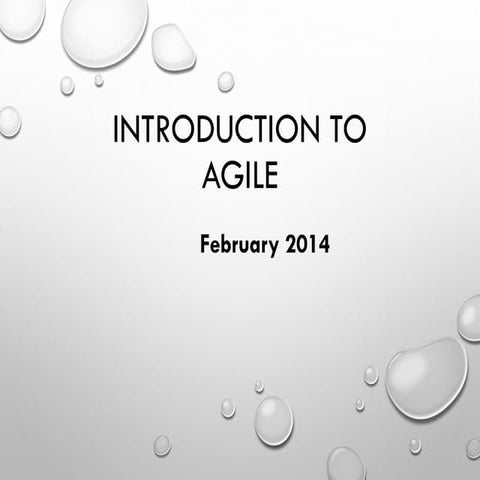 Introduction to Agile for IT | PDF