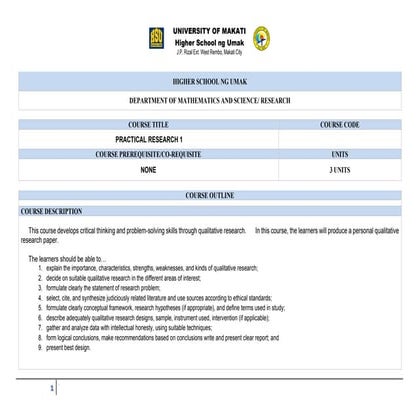 Pratical Research 101 wwwwwwwwwwwwwwwwwwwwwwwwwwwww | PDF