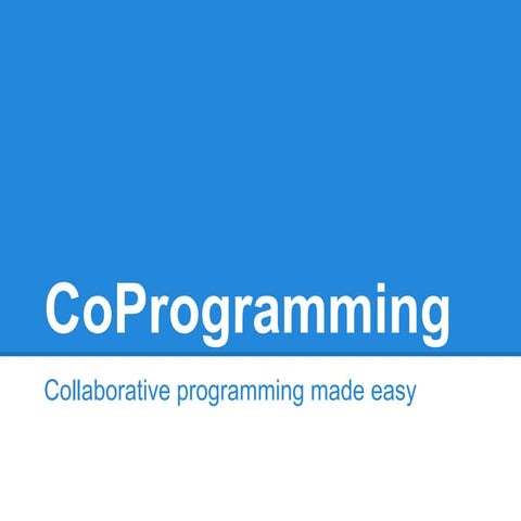 Co programming | PPT