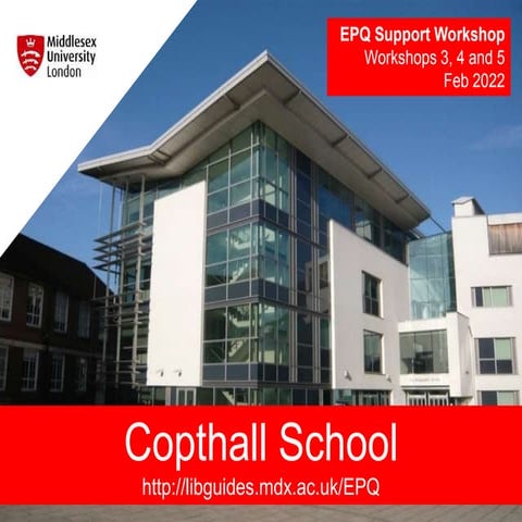 Copthall School Feb 2022