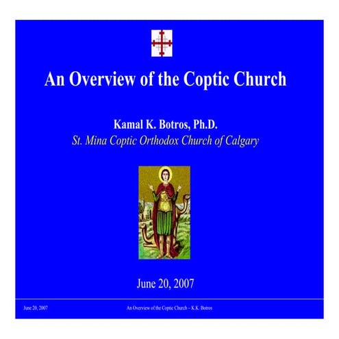 Step by step through the Litrugy of the Coptic Church | PPT