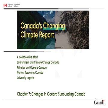 CRCTI CoP/CCRF Webinar: Changes in the Oceans Surrounding Canada (June 26, 2019)
