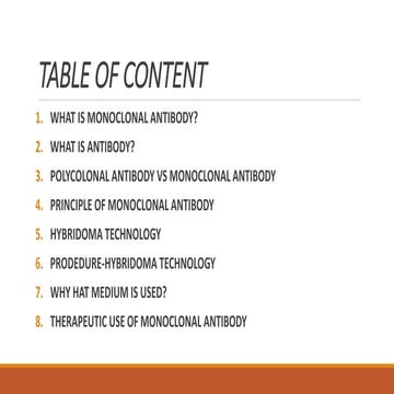 Conceptual Understanding of Monoclonal Bodies Production via Hybirdoma Techno...