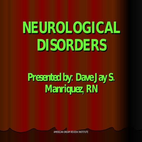 Neurological Disorders