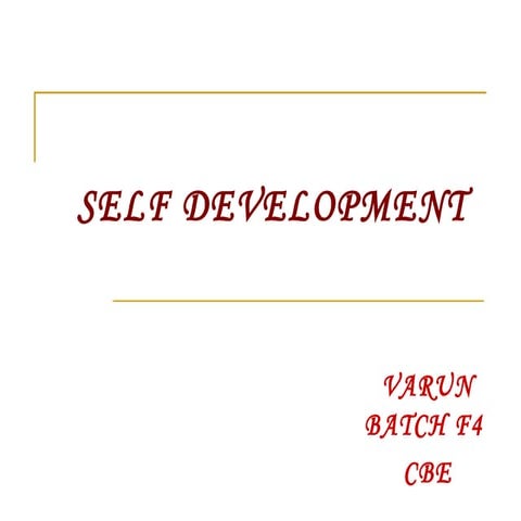 Self Development