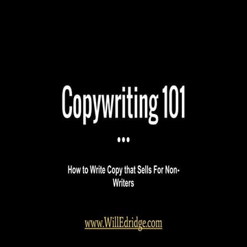 Copywriting 101