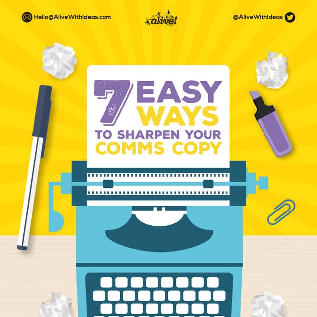 Copy and content infographic