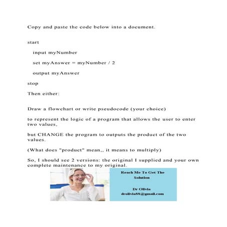 Copy and paste the code below into a document.start inpu.docx
