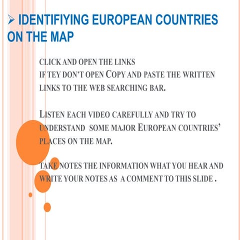 Copy and paste the written links to the