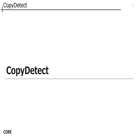 コピペチェックチェックツール「CopyDetect」