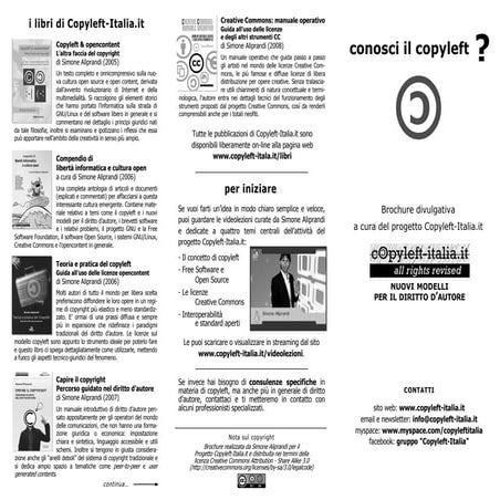 Conosci il Copyleft? Nuovi modelli per il diritto d'autore