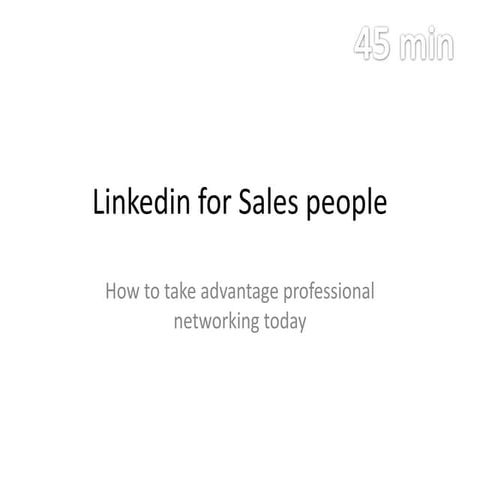 Linkedin4sales