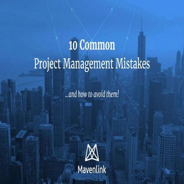 10 Common Project Management Mistakes