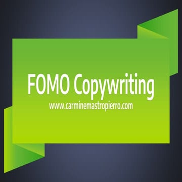 FOMO Copywriting Techniques