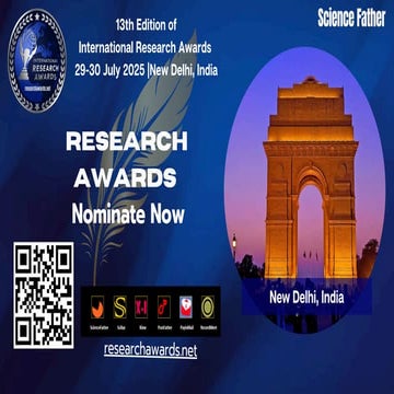 21st Edition of International Research Awards | PDF