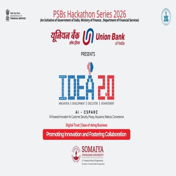 Comprehensive Guidelines for PSBs Hackathon Series 2026 Idea Submission ...