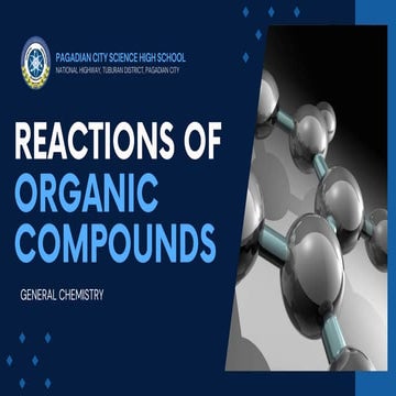 Reactions of Organic Compounds yesssssss