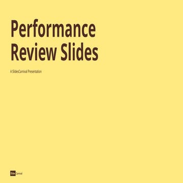 Animated Illustrations Performance Review Slides - Performance ...