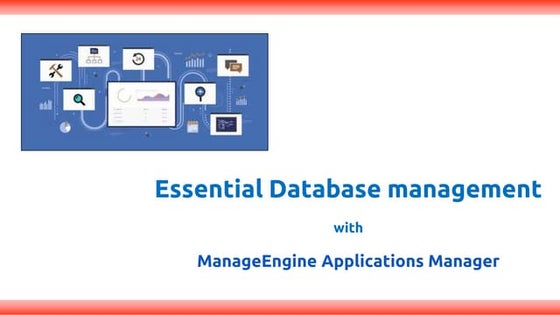 Monitor database essentials with Applications Manager