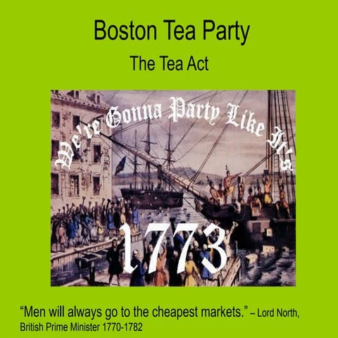 Boston Tea Party in the United States America