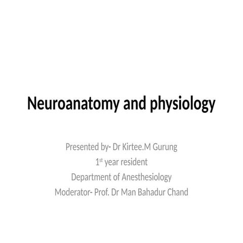 Copy of Cerebral physiology anesthesia m