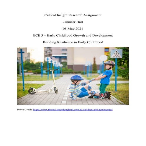 Building Resilience in Childhood 