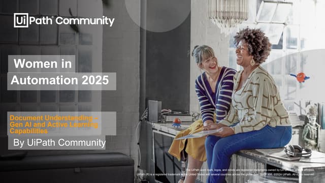 UiPath Document Understanding - Generative AI and Active learning capabilities