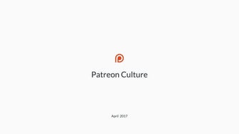 Patreon's Culture Deck