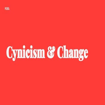 Cynicism and Change Management in Organizations