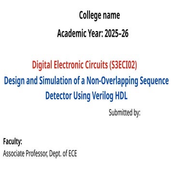 Sequence detector Verilog Code | PDF