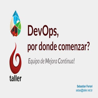 DevOps, por donde comenzar?  - Drup...