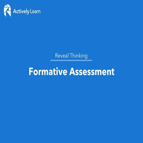 Formative assessment